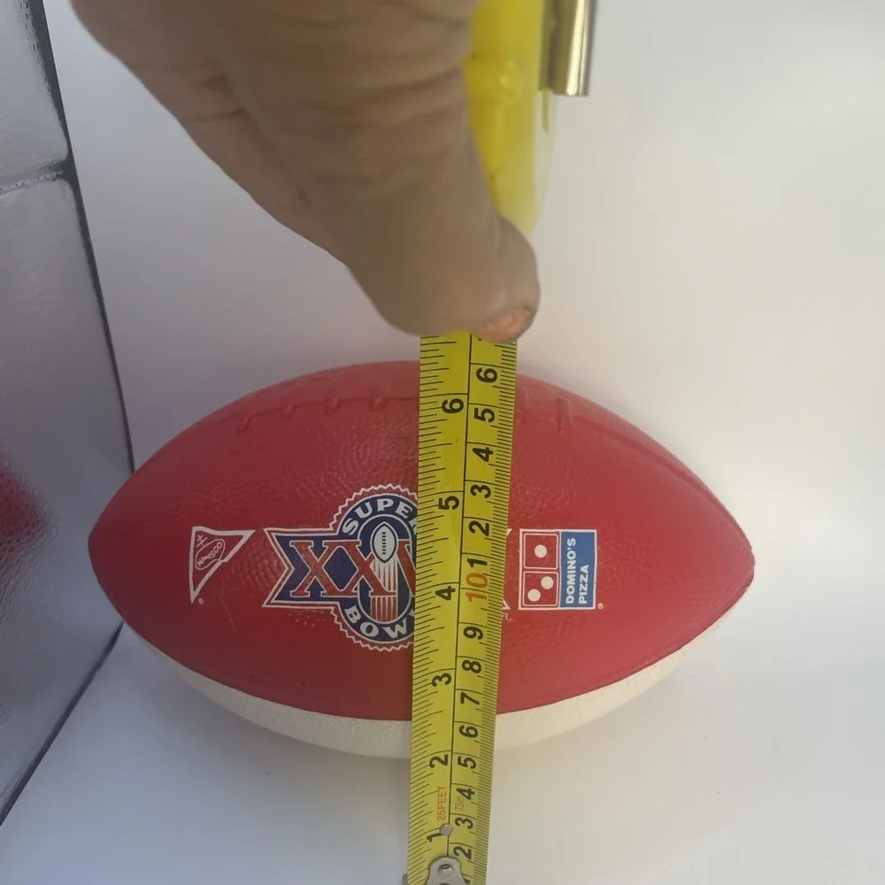 Hutch Official NFL Super Bowl XXVI White And Red Blue 1990 Souvenir Football